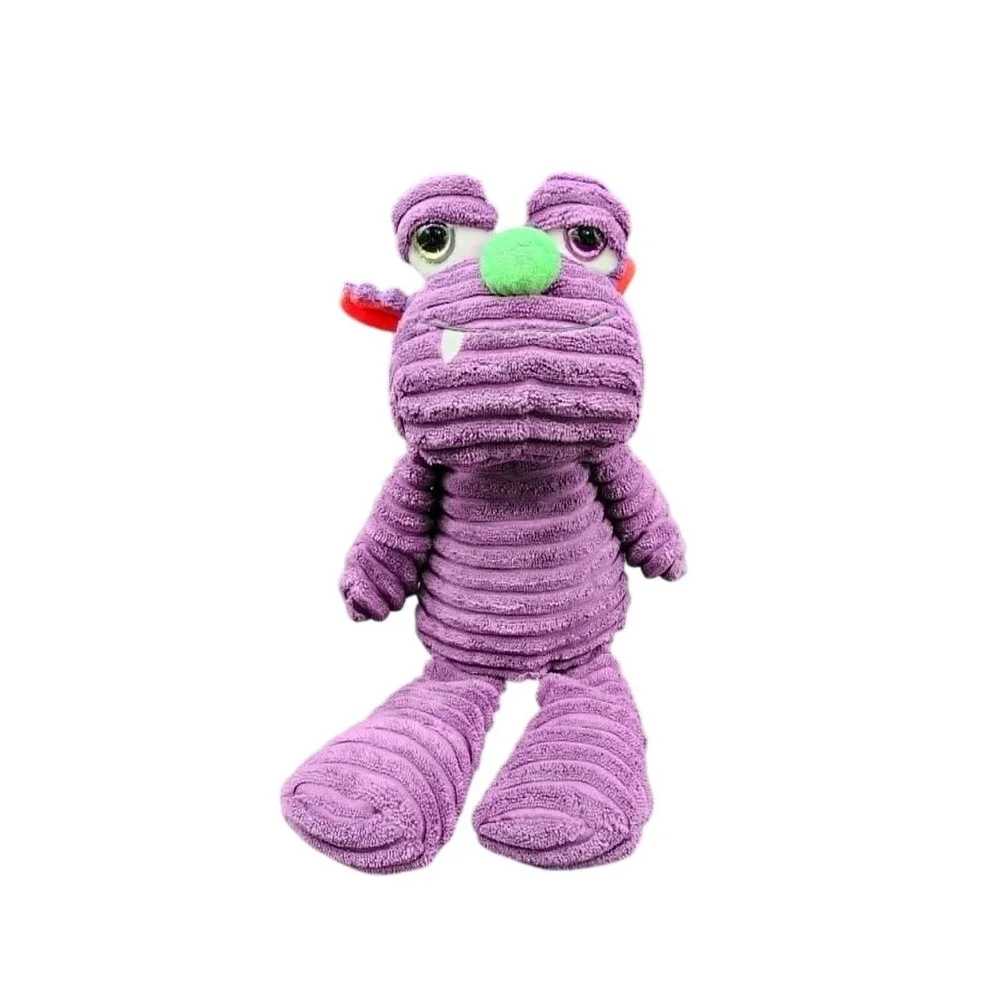 Ganz Purple Ribbles Monster Plush Corduroy Textured Stuffed Animal Toy‎ HW10807